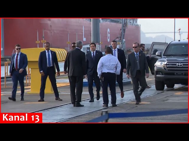 Rubio visits Panama Canal on first trip as America's top diplomat