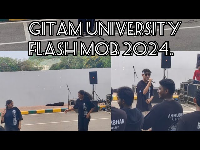 Gitam University visakhapatnam Flash Mob 2024.