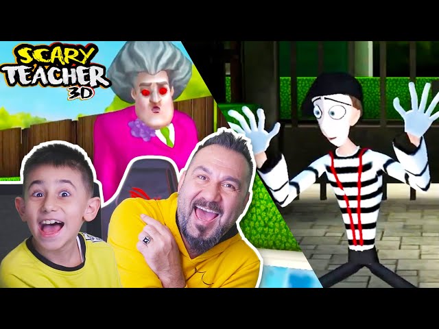 KIZGIN ÖĞRETMEN ADAM KAÇIRDI ama HAVUZA DÜŞTÜ! | (sesegel çocuk) SCARY TEACHER 3D OYNUYORUZ!