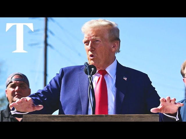 LIVE: Donald Trump speaks to Hurricane Helene victims