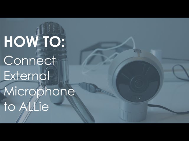 How to: Connect External Microphone to ALLie /  ALLie 360 VR video camera