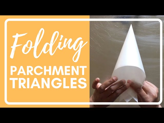 How to Fold a Parchment Triangle into a Piping Bag!