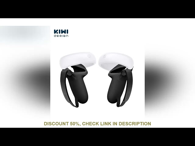 KIWI Design-Anti-Throw Touch Controller Grips para Oculus Quest 2 Capa Protetora de Silicone Acessór