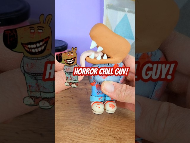 What? HORROR CHILL GUY? 😱! 🐕 #chillguy #clay #memes