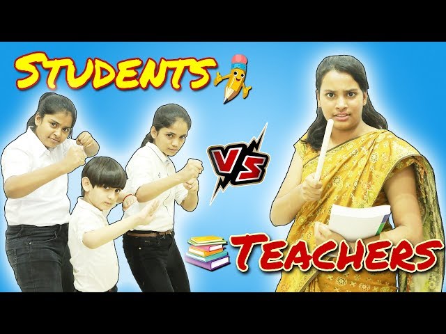 TEACHER VS STUDENTS PART 1 l Types of students in Classroom l Ayu And Anu Twin Sisters