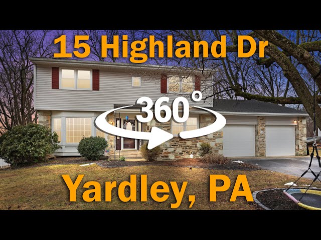 15 Highland Dr, Yardley, PA 19067 - 360° Video Tour