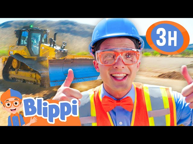 Blippi Builds a Playground! Learn About Construction | Vroom Vroom Vehicle Show | Educational Fun