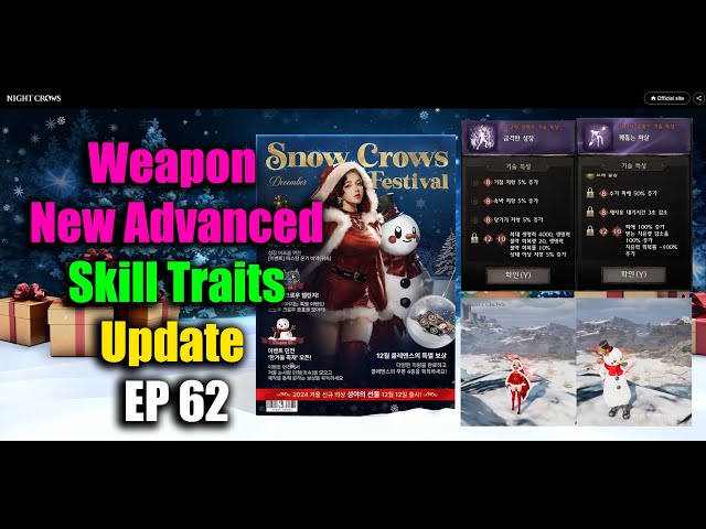 Night Crows Weapon New Advanced Skill Traits Update EP 62