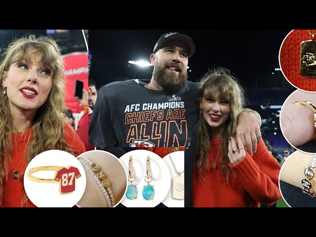 Taylor Swift paid tribute to Travis Kelce with her jewelry at Chiefs vs. Ravens game