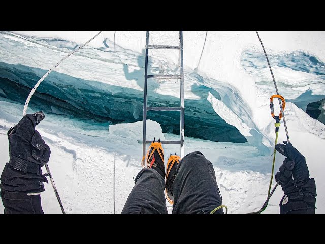 1 Hour of Ambient Climbing Through Everest's Khumbu Ice Fall