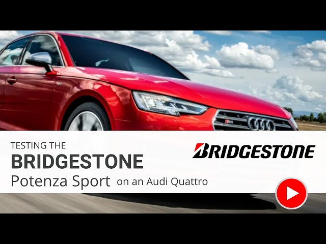 Testing the Bridgestone Potenza Sport tyre | How the Potenza Sport adapts to high-speed cornering