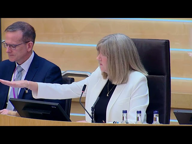 Douglas Ross repeatedly told off for interrupting during FMQs