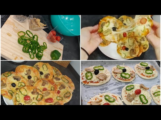 ميني بيتزا 🍕 بانجح واسهل عجينة بلا تسراح وبلا بيض ❌ بعجينة اخف م الريشة وبكمية كبيرة