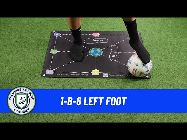 Soccer Dribbling & Footwork Mat Training Video #22 (1...Ball...6 Left Foot)