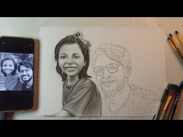 How to draw portrait with charcoal pencil ✏️ @Durkela156