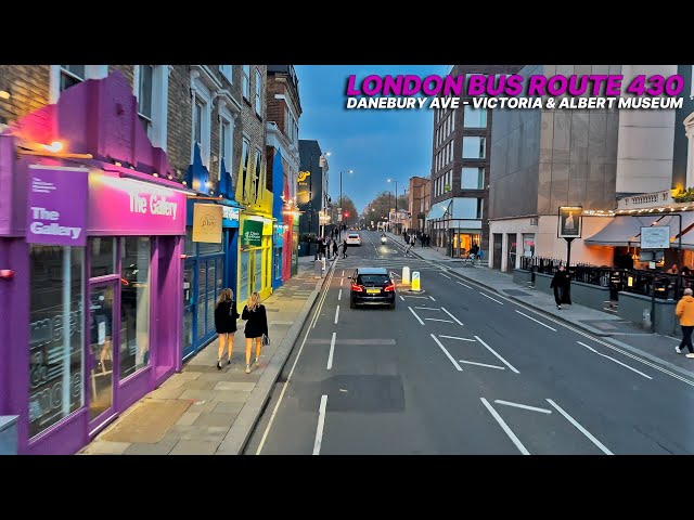 London from a different perspective: Upper deck bus ride through Southwest London - London Bus 430