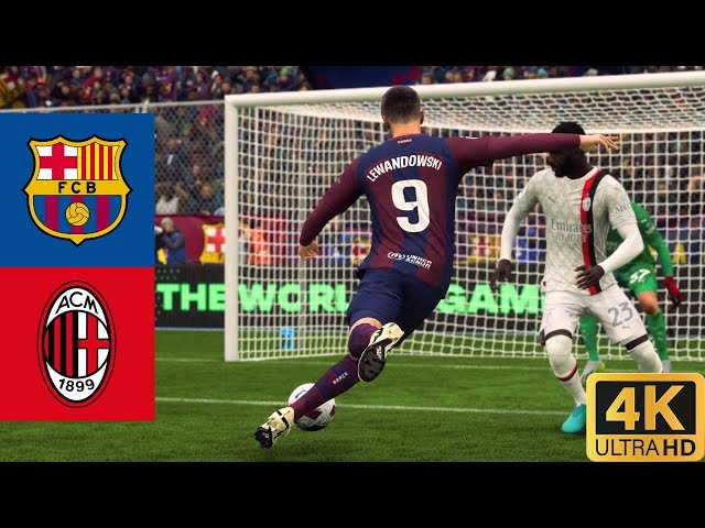 FC 24 - BARCELONA VS MILAN | FRIENDLIES [4K]