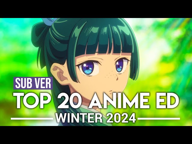 Top 20 Anime Endings - Winter 2024 (Subscribers Version)