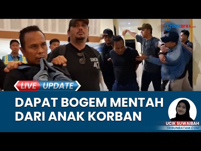 Pelaku Pembunuh Lansia di Batam Tiba di Mapolsek Batuampar usai Sebulan Buron, Anak Korban Emosi