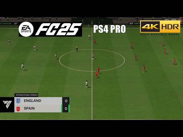 FC 25 - England Vs Spain Gameplay PS4 Pro 4KHDR