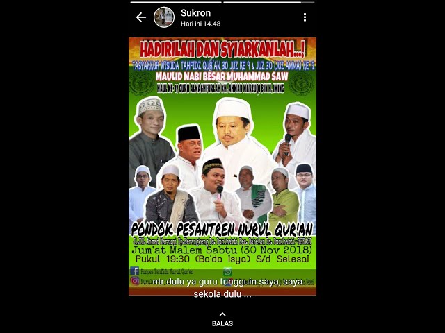 MAULID NABI MUHAMMAD SAW
PONPES NURUL QUR'AN BEKASI