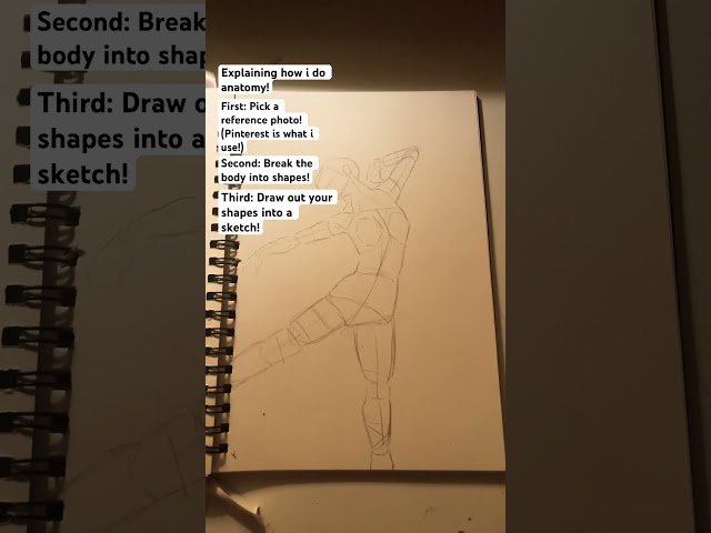 How I do anatomy! #anatomy #ballet #art #traditionalart #tutorial