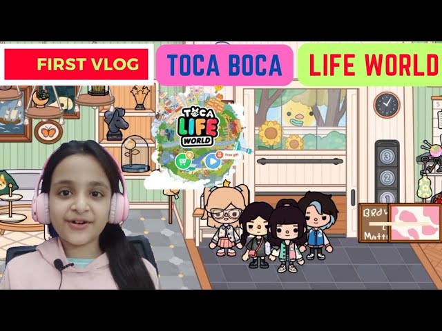 Toca Boca game vlog ! My first vlog ! Tocaboca house tour #tocaboca #tocalifeworld #aroushraza