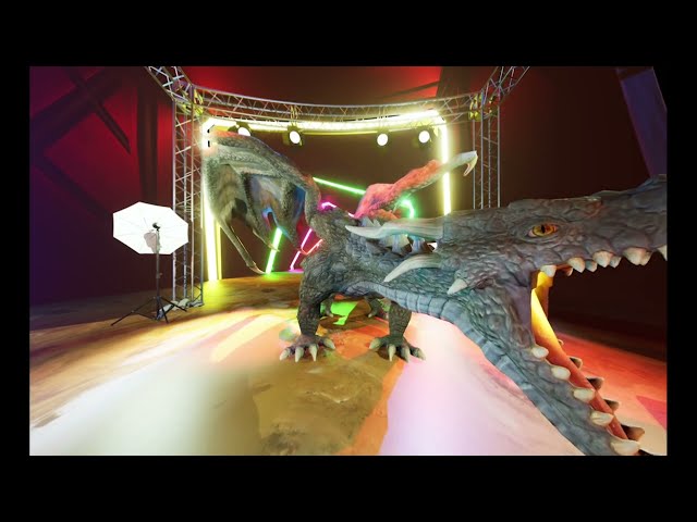 Dragon in a Tunnel 3D VR (VR180)