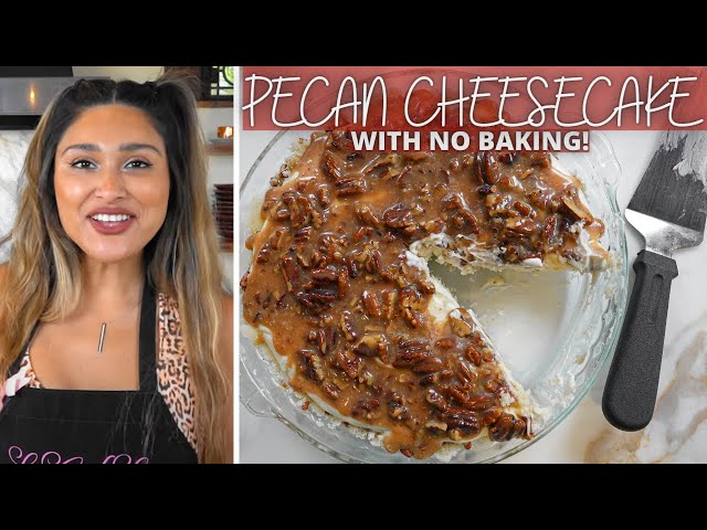 NO BAKE CHEESECAKE IN 15 MIN! How To Make Keto Pecan Cheesecake & Crust