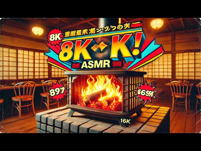 8K 暖炉 ASMR 焚き火 癒し リラックス 自然音 | 快眠 BGM リラクゼーション