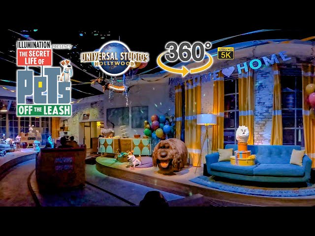 VR 360 5K The Secret Life of Pets Off the Leash On Ride POV Universal Studios Hollywood 2022 03 23