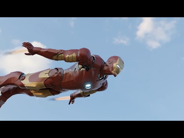 Iron Man Flight in Blender