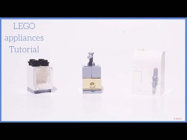 How to build 3 LEGO appliances