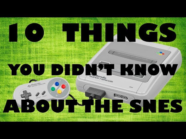 10 Things You Didn’t Know About The SNES