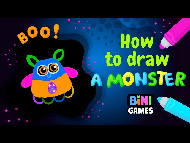 Halloween | How to draw a monster