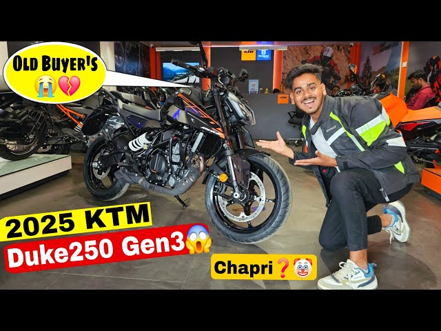 New 2025 KTM Duke250 Gen3 Black Colour 😱🔥