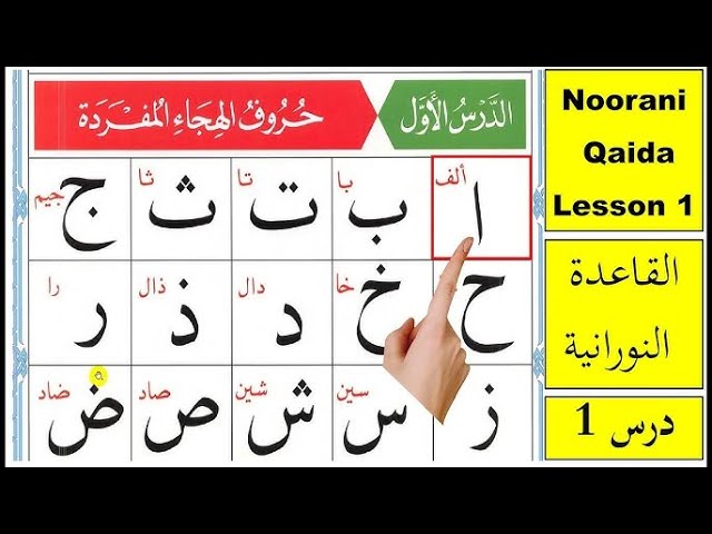 Norani Qaida | Learn Arabic | lesson 0002 for Arabic beginners | Arabic Alphabet | Allah