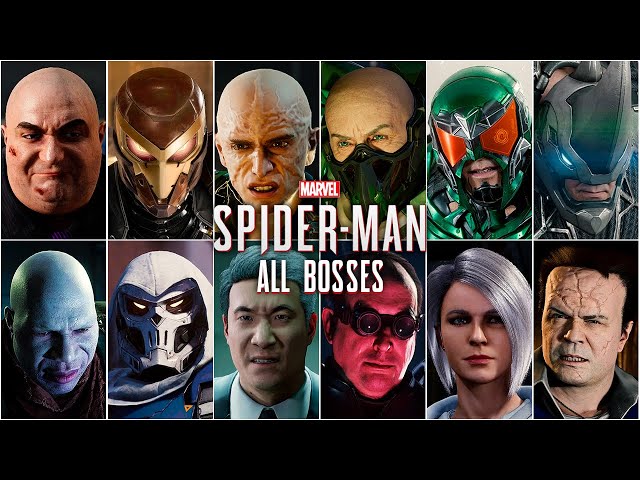 Marvel's Spider-Man Remastered - All Bosses & Epic Fights with Cutscenes | Full Gameplay [4K 60FPS]