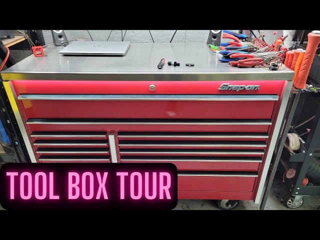 TOOL BOX TOUR OF A BACKYARD MECHANIC. SNAP-ON