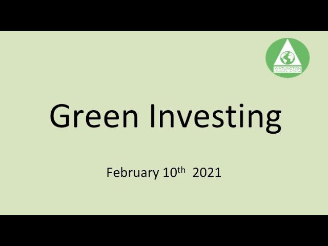 Green Investing