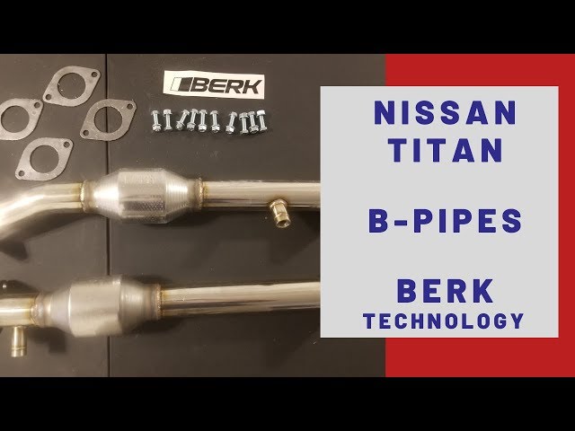 Nissan Titan Catted B-Pipes - Sponsored by Berk Technology