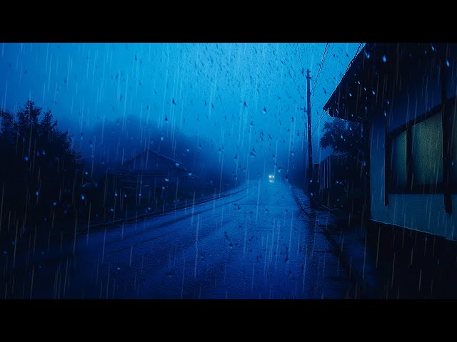 Rain and Storm Sounds on the Road 🌧️ Relax and Sleep Deeply