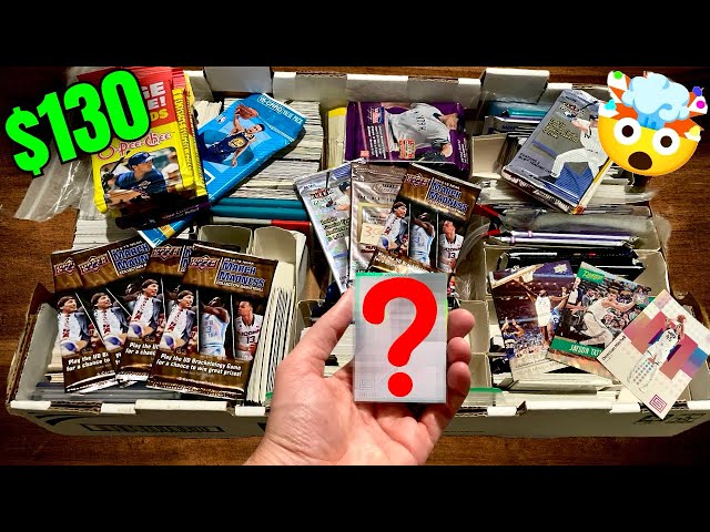 LOADED BOX OF SPORTS CARDS PACKS FOUND AT GOODWILL!