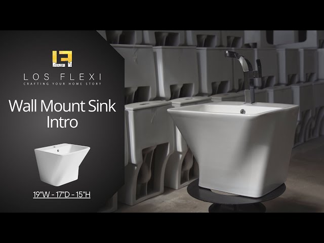 Wall Mount Bathroom Sink by Los Flexi | Compact & Modern