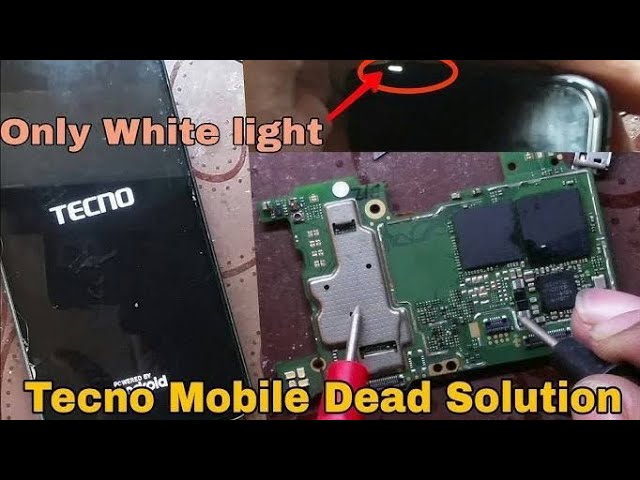 All tecno infinix fully dead only charging indication light Show & not power on Solution