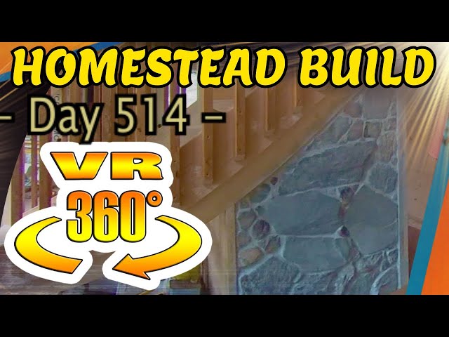 Homestead Building - Tung Oil Application to the Stone Hearth Wall