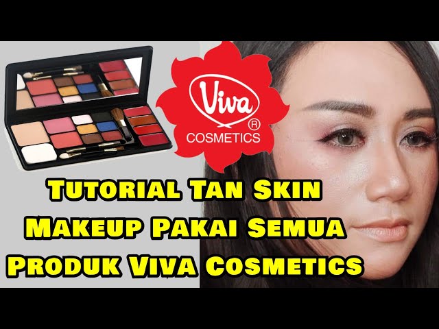 Tan Skin Makeup Tutorial || Review Makeup Kit VIVA COSMETICS