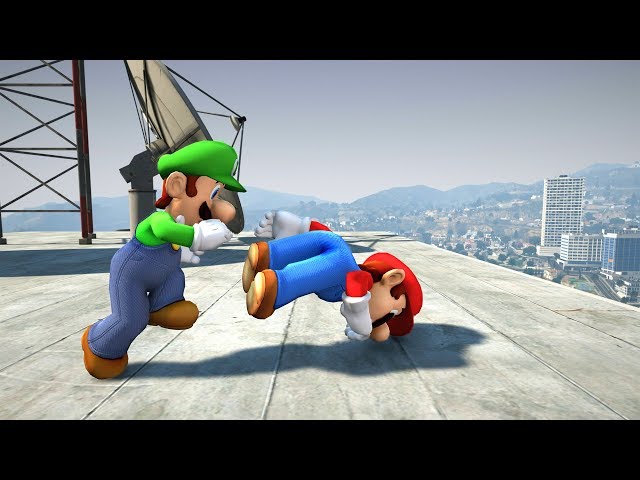 GTA 5 MARIO vs LUIGI Ragdolls Compilation ep.2 (Euphoria Physics | Funny Moments)