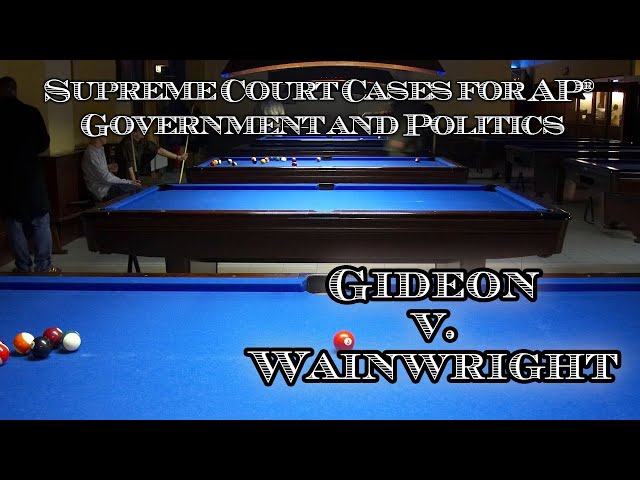 Supreme Court Cases for AP® Government and Politics – Gideon v. Wainwright