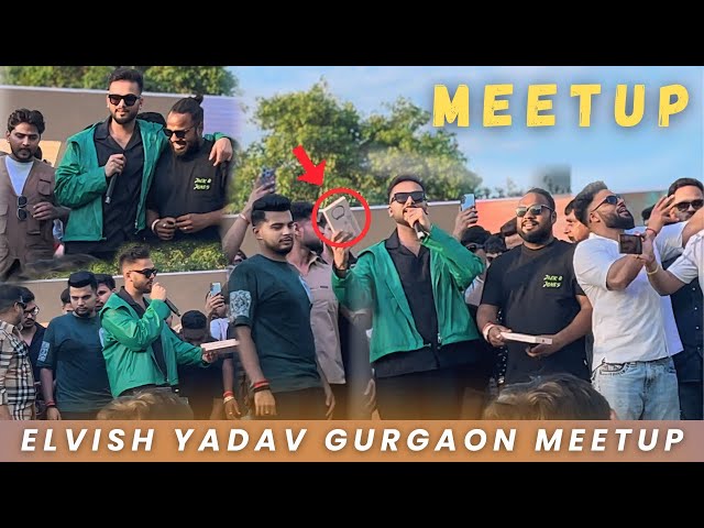 Elvish Yadav Gurgaon Meetup||JJ Communication|| Tehelka bhai today Live meetup